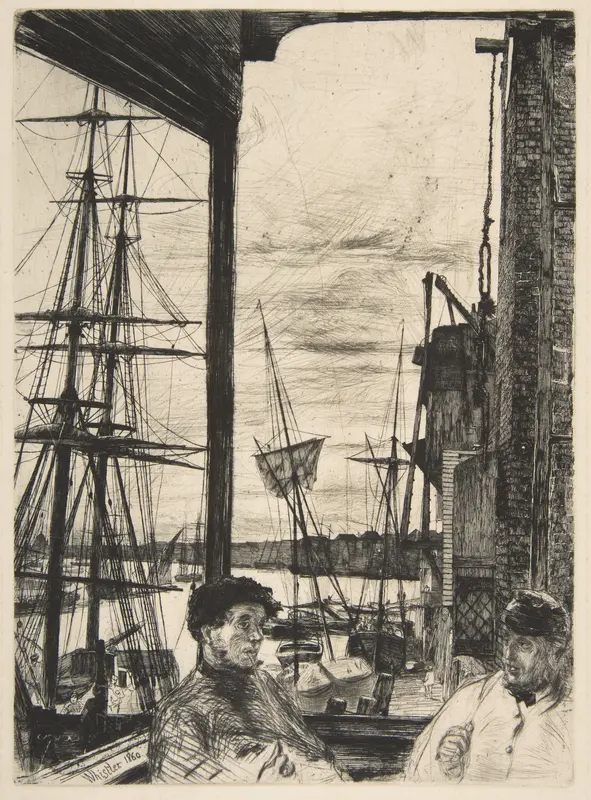 Rotherhithe (Wapping) Wall Art by James McNeill Whistler - High-Resolution Digital Print