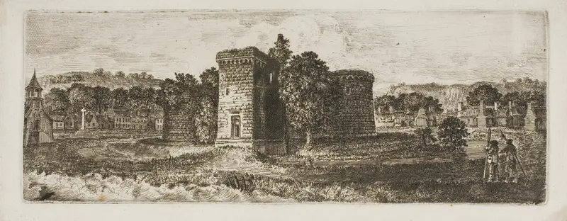Rothesay Castle Wall Art by John Clerk of Eldin - High-Resolution Digital Print