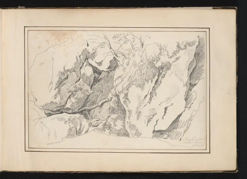 Rotspartij te Rocchetta Sabina Wall Art by Unknown - High-Resolution Digital Print