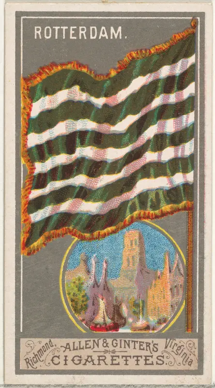 Rotterdam, from the City Flags series (N6) for Allen & Ginter Cigarettes Brands Wall Art by Allen & Ginter - High-Resolution Digital Print