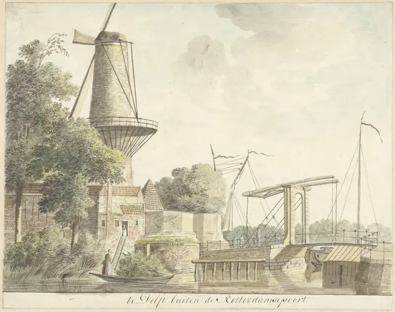 Rotterdamse Poort te Delft Wall Art by Hendrik Tavenier - High-Resolution Digital Print