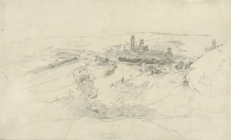 Rouaan temidden van heuvels langs de Seine