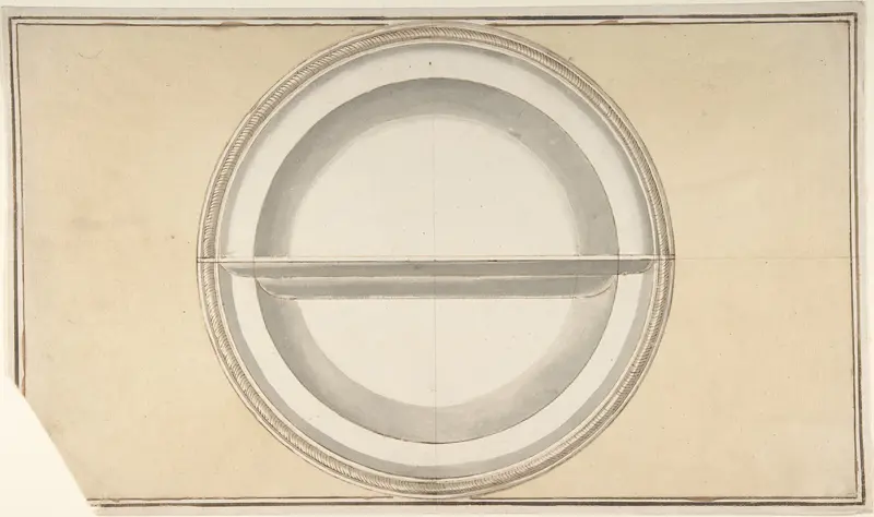 Round Vegetable Dish Wall Art by Anonymous, Italian, 19th century - High-Resolution Digital Print