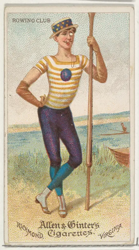 Rowing Club, from World's Dudes series (N31) for Allen & Ginter Cigarettes Wall Art by Allen & Ginter - High-Resolution Digital Print
