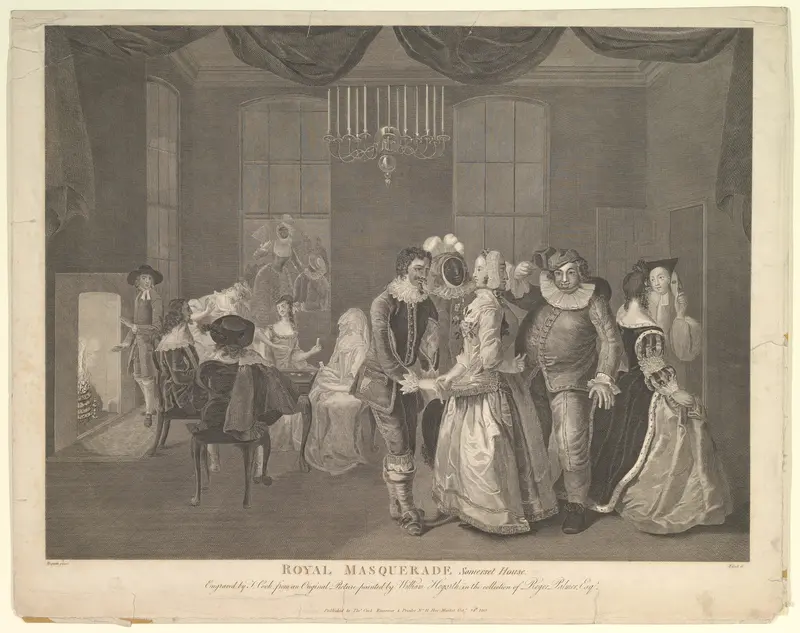 Royal Masquerade Somerset House Wall Art by Thomas Cook - High-Resolution Digital Print