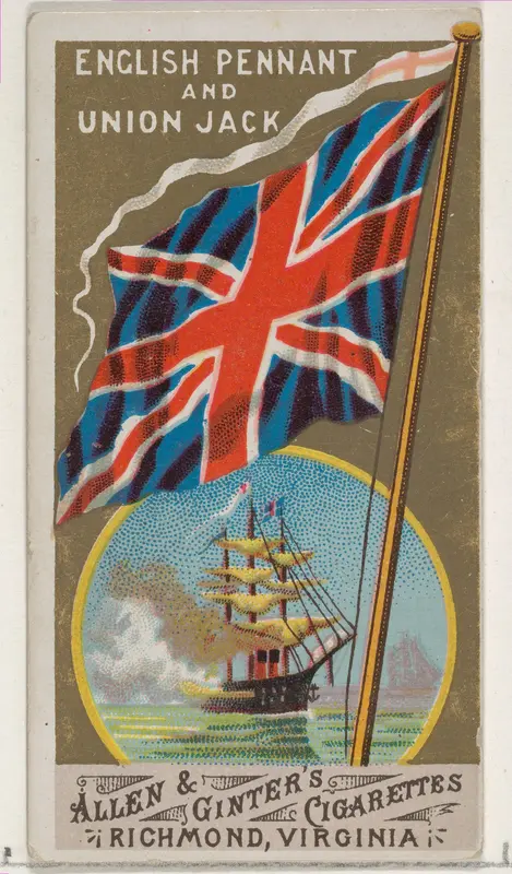 Royal Standard, Great Britain, from Flags of All Nations, Series 1 (N9) for Allen & Ginter Cigarettes Brands Wall Art by Allen & Ginter - High-Resolution Digital Print