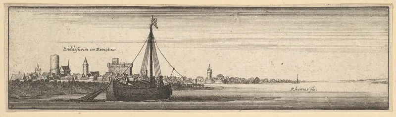 Rüdesheim Wall Art by Wenceslaus Hollar - High-Resolution Digital Print
