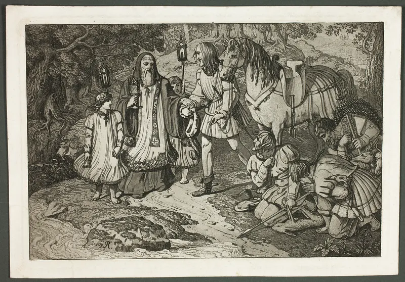 Rudolph of Habsburg and the Priest Wall Art by Karl Russ - High-Resolution Digital Print