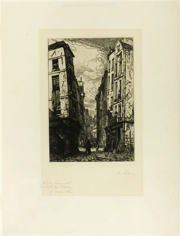 Rue des Marmousets Wall Art by Maxime Lalanne - High-Resolution Digital Print