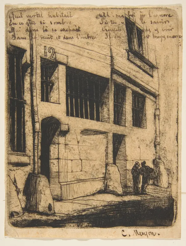 Rue des Mauvais Garçons, Paris Wall Art by Charles Meryon - High-Resolution Digital Print