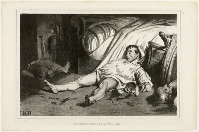 Rue Transnonain, on April 15, 1834, October 2, 1834, plate 24 from L’Association mensuelle