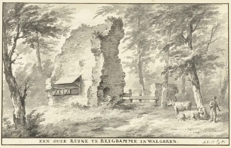 Ruïne te Brigdamme op Walcheren Wall Art by Unknown - High-Resolution Digital Print