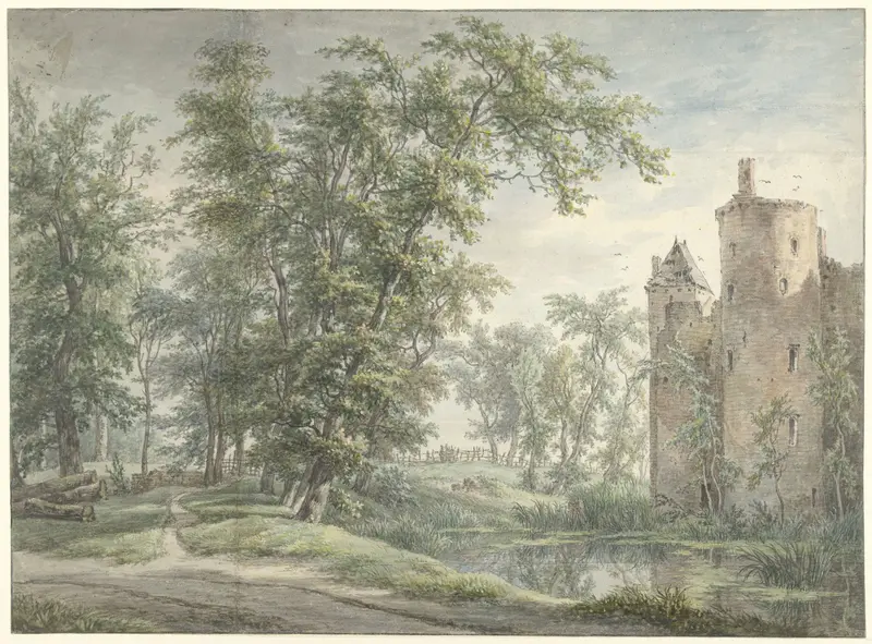 Ruïne van het Huis De Haer Wall Art by Egbert van Drielst - High-Resolution Digital Print