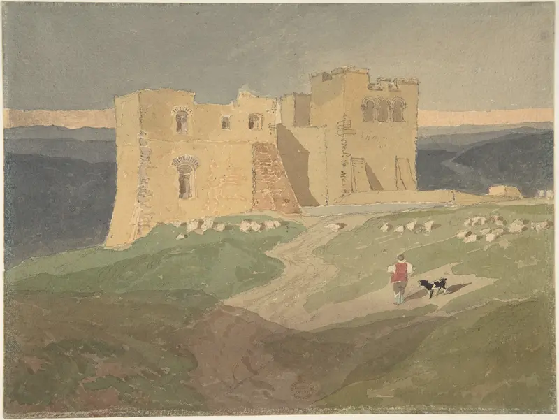 Ruined Castle Wall Art by John Sell Cotman - High-Resolution Digital Print