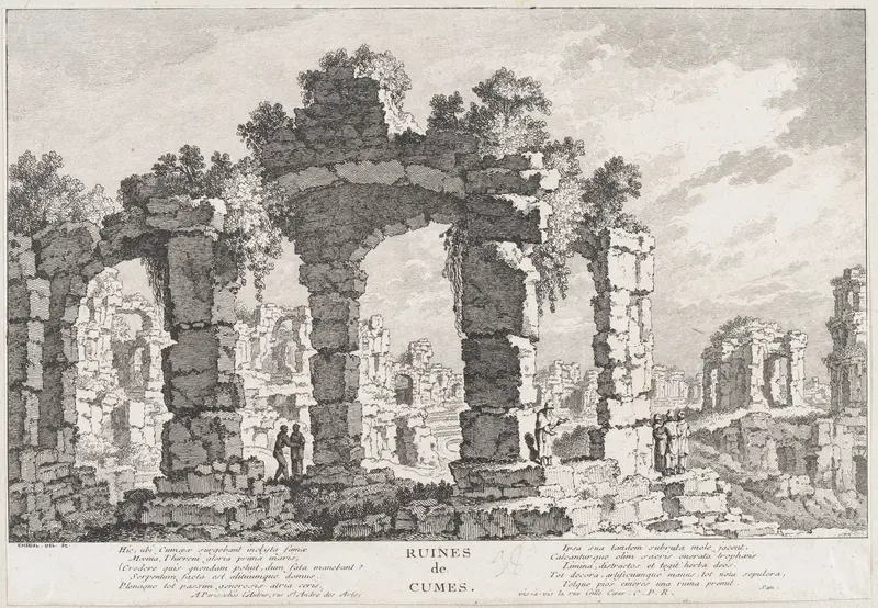 Ruines de Cumes Wall Art by Quentin Pierre Chedel - High-Resolution Digital Print