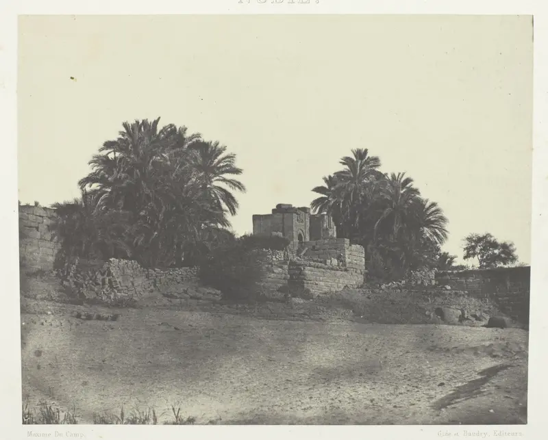 Ruines d'Une Fortification Romaine, Philoe; Nubie, plate 71 from the album "Egypte, Nubie, Palestine et Syrie" (1852)