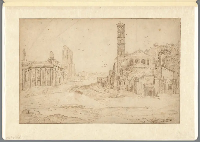 Ruïnes op het Forum Romanum Wall Art by anonymous - High-Resolution Digital Print