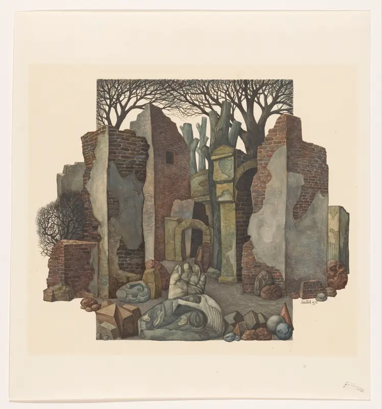 Ruïnes op Rhodos Wall Art by Unknown - High-Resolution Digital Print