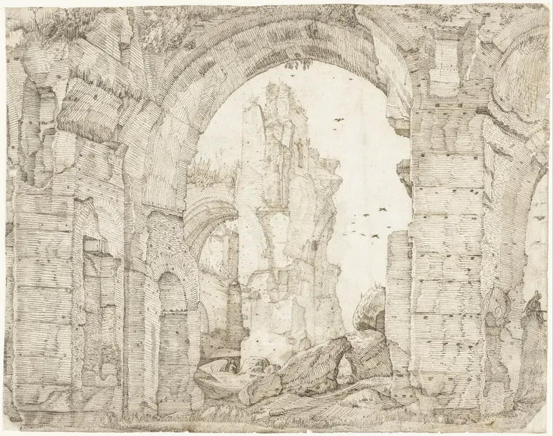 Ruïnes van de thermen van Caracalla, Rome Wall Art by Unknown - High-Resolution Digital Print