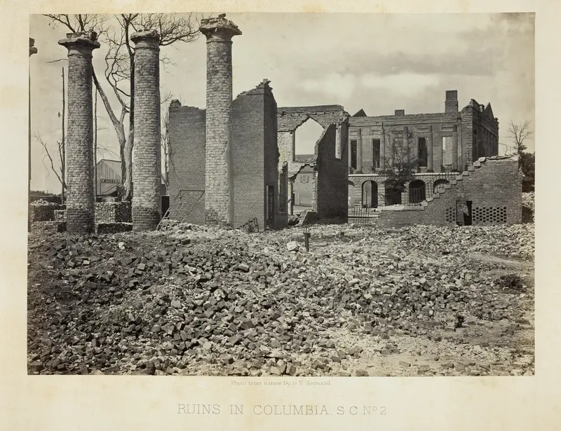 Ruins in Columbia, S.C., No. 2 Wall Art by George N. Barnard - High-Resolution Digital Print