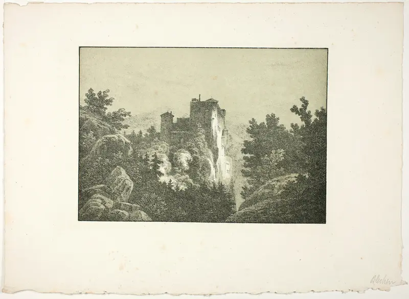 Ruins of a Castle Wall Art by Carl Blechen - High-Resolution Digital Print