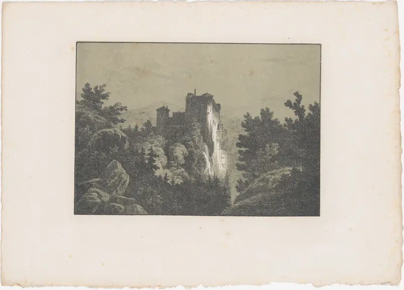 Ruins of a Castle Wall Art by Karl Blechen - High-Resolution Digital Print