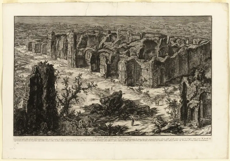 Ruins of the Antonine Baths [Baths of Caracalla], from Views of Rome