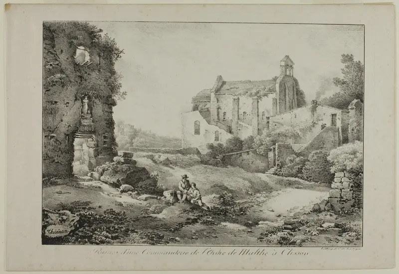Ruins of the Commanding Post of the Order of Malta, Clisson Wall Art by Claude Thienon - High-Resolution Digital Print