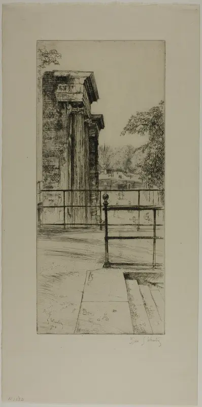 Ruins of the Old Tuileries, Paris Wall Art by Gustave Leheutre - High-Resolution Digital Print