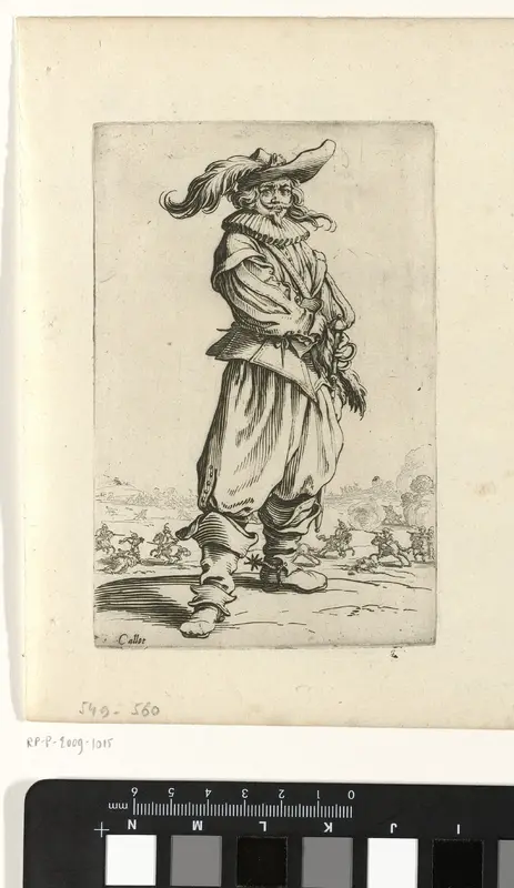 Ruiter met gepluimde hoed, van voren gezien Wall Art by Unknown - High-Resolution Digital Print
