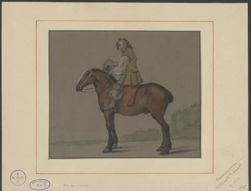 Ruiter te paard Wall Art by anonymous - High-Resolution Digital Print
