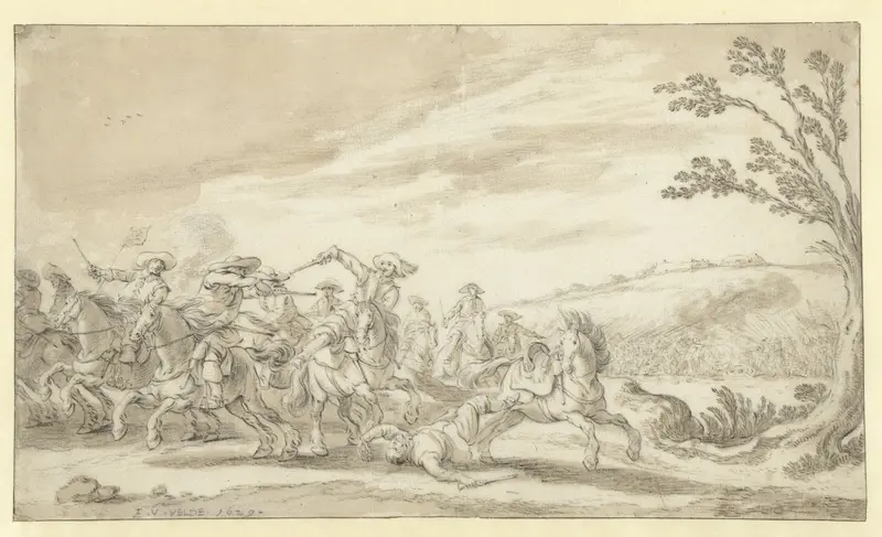Ruitergevecht Wall Art by Esaias van de Velde - High-Resolution Digital Print