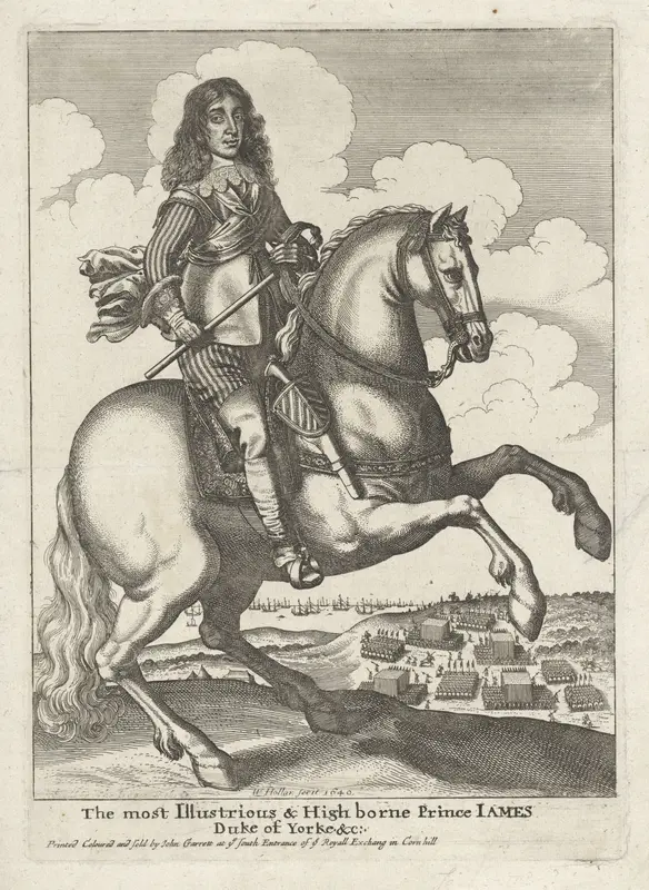 Ruiterportret van Jacobus II, koning van Engeland en Schotland Wall Art by Unknown - High-Resolution Digital Print