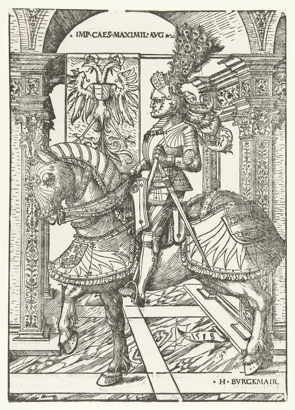 Ruiterportret van Keizer Maximiliaan Wall Art by Unknown - High-Resolution Digital Print