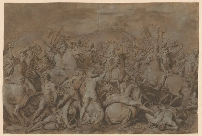 Ruiterslag in de antieke oudheid Wall Art by anonymous - High-Resolution Digital Print