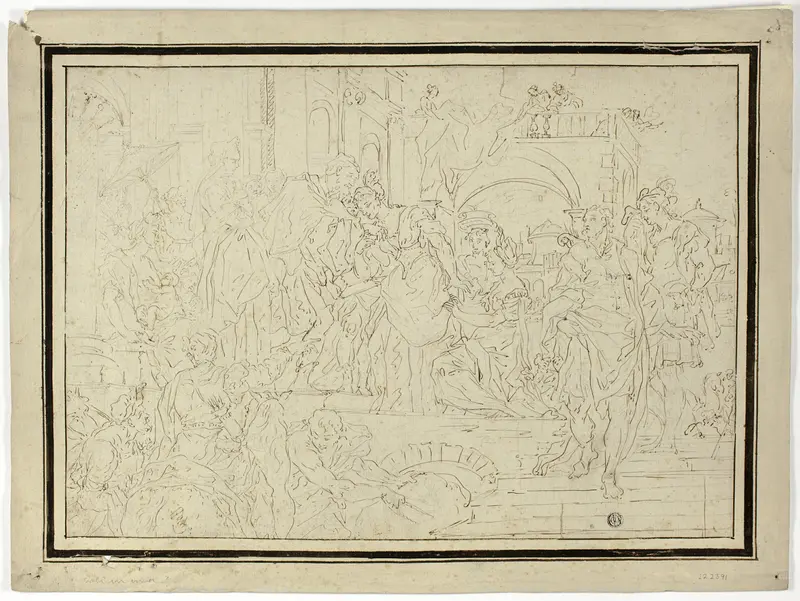 Ruler Receiving Lady Wall Art by Francesco Solimena - High-Resolution Digital Print