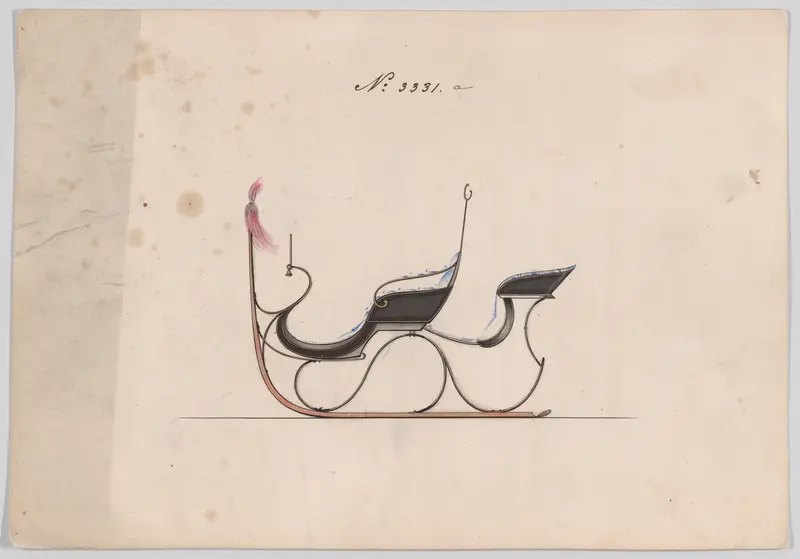 Rumble Sleigh #3331a Wall Art by Brewster & Co. - High-Resolution Digital Print