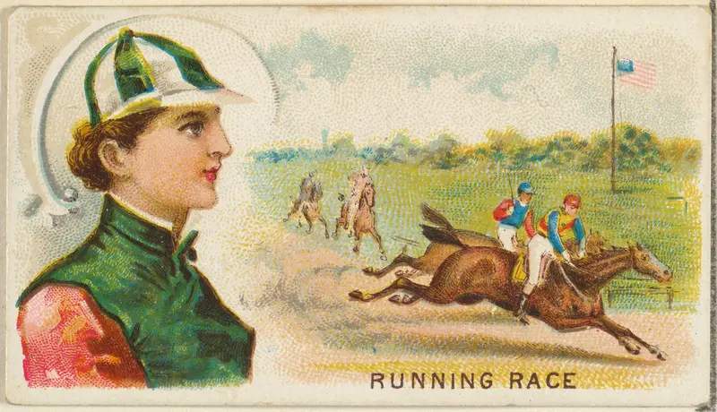Running Race, from the Games and Sports series (N165) for Old Judge Cigarettes Wall Art by Goodwin & Company - High-Resolution Digital Print