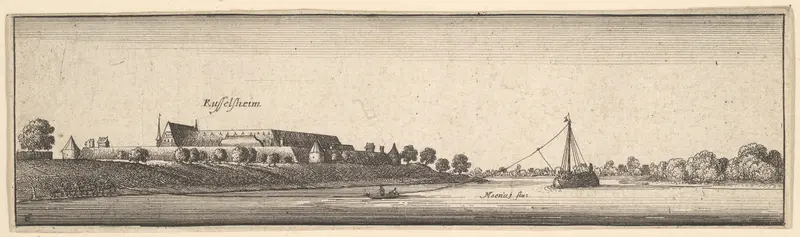Rüsselsheim Wall Art by Wenceslaus Hollar - High-Resolution Digital Print