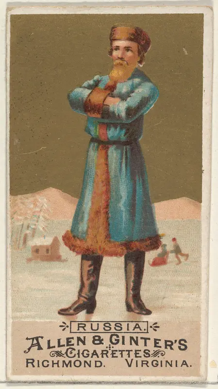 Russia, from the Natives in Costume series (N16) for Allen & Ginter Cigarettes Brands Wall Art by Allen & Ginter - High-Resolution Digital Print