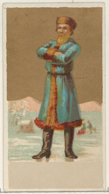 Russia, from the Natives in Costume series (N16), Teofani Issue, for Allen & Ginter Cigarettes Brands Wall Art by Allen & Ginter - High-Resolution Digital Print