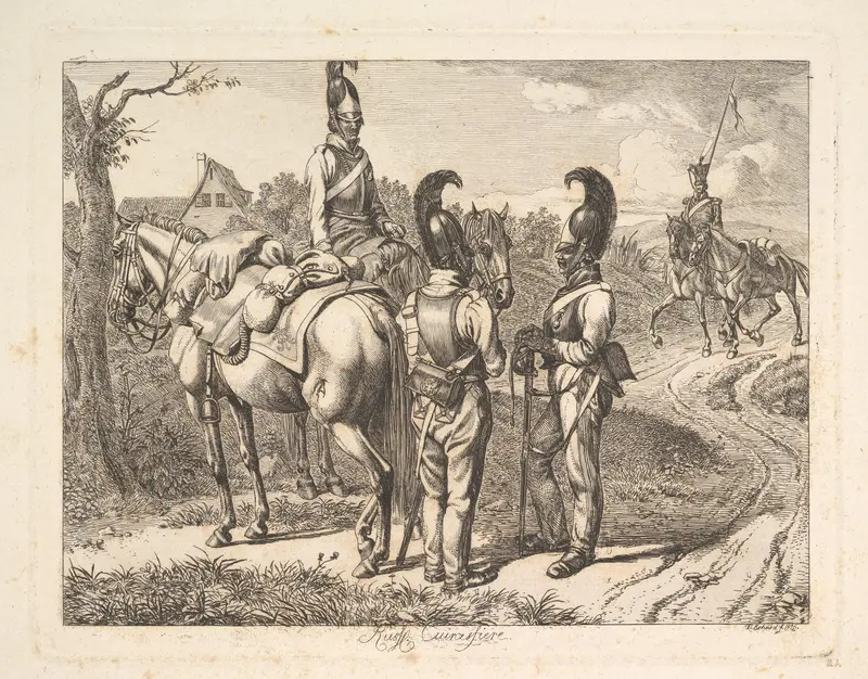 Russian Cuirassiers Wall Art by Johann Christoph Erhard - High-Resolution Digital Print