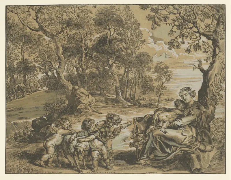 Rust op de vlucht naar Egypte Wall Art by Peter Paul Rubens - High-Resolution Digital Print