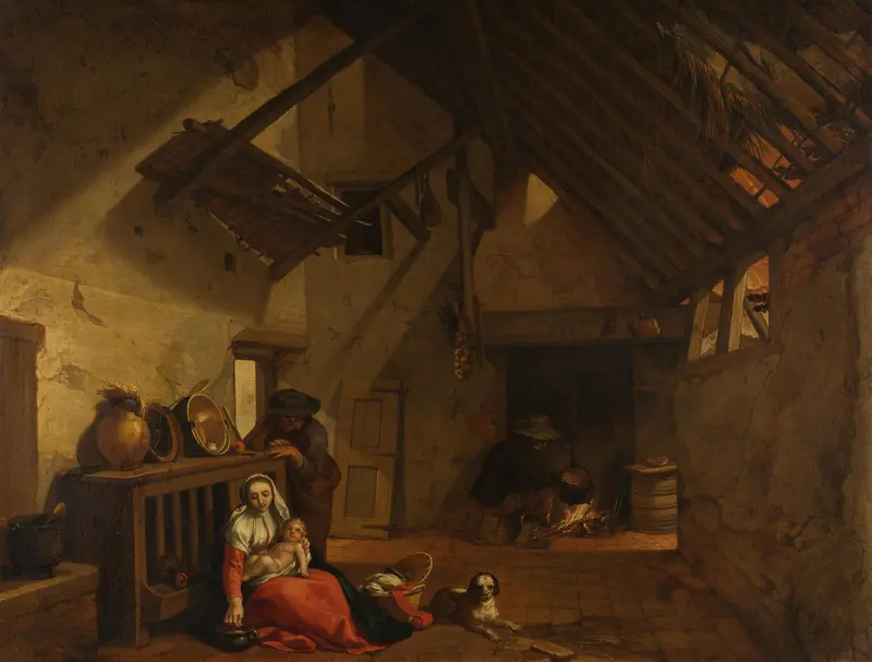 Rust op de vlucht naar Egypte Wall Art by Abraham Bloemaert - High-Resolution Digital Print