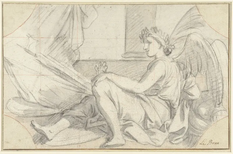 Rustende genius Wall Art by Charles Le Brun - High-Resolution Digital Print