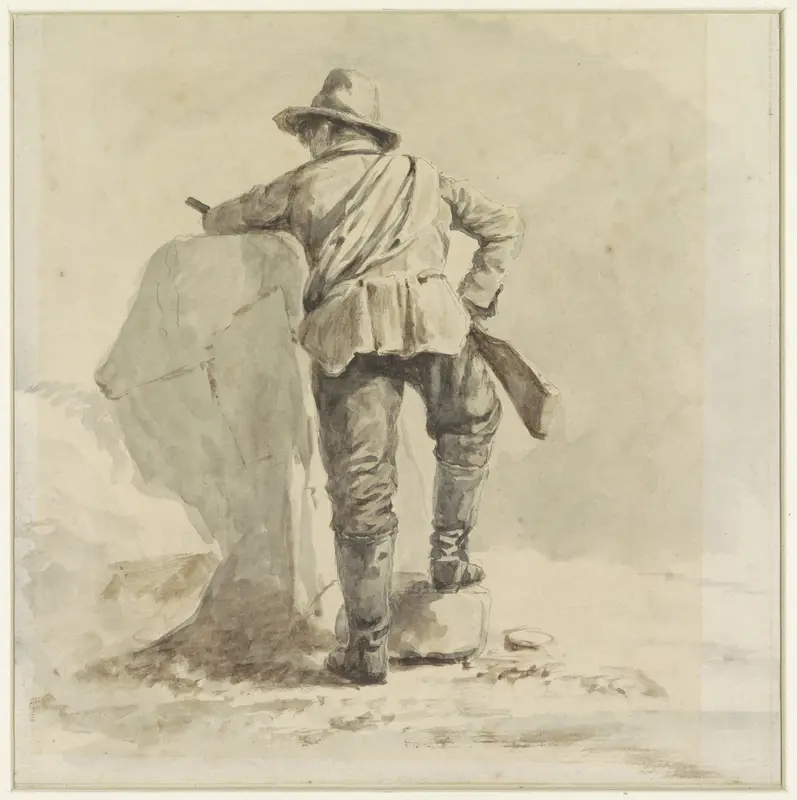 Rustende jongen, op de rug gezien Wall Art by Johann Bernard Klombeek - High-Resolution Digital Print