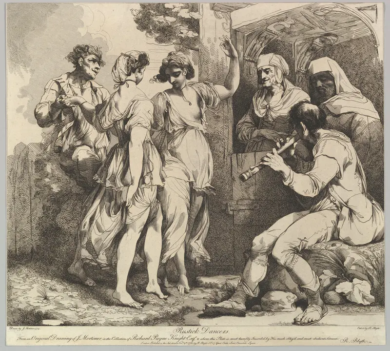 Rustick Dancers Wall Art by Robert Blyth - High-Resolution Digital Print