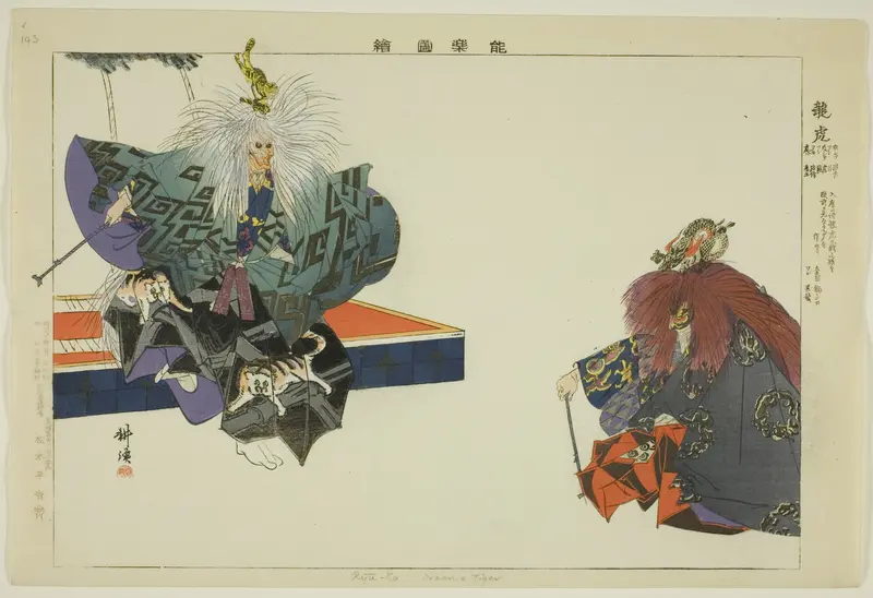Ryuko, from the series "Pictures of No Performances (Nogaku Zue)"
