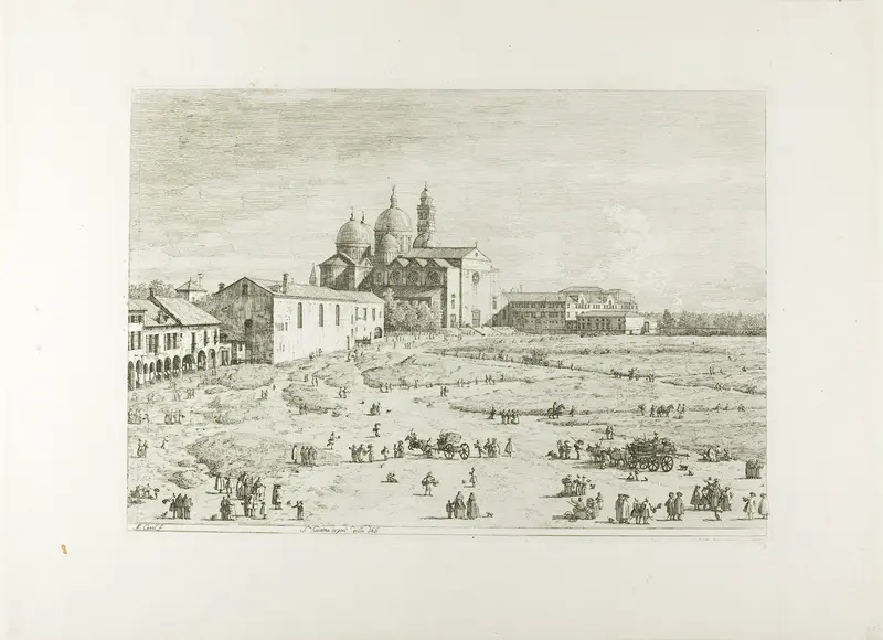 S. Giustina in prà della Vale, from Vedute Wall Art by Canaletto - High-Resolution Digital Print