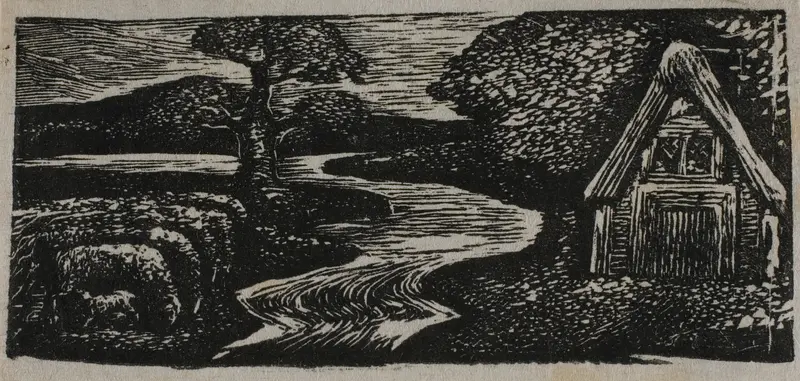 Sabrina's Silvery Flood, from The Pastorals of Virgil Wall Art by William Blake - High-Resolution Digital Print